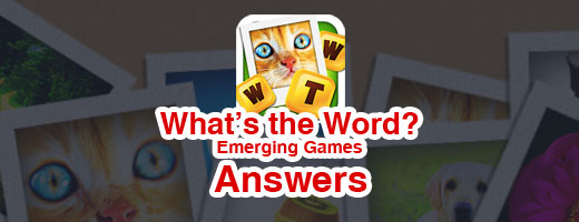 Whats the words emerging games answers cover