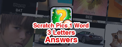 Scratch Pics 1 Word Answers - 3 Letters Cover