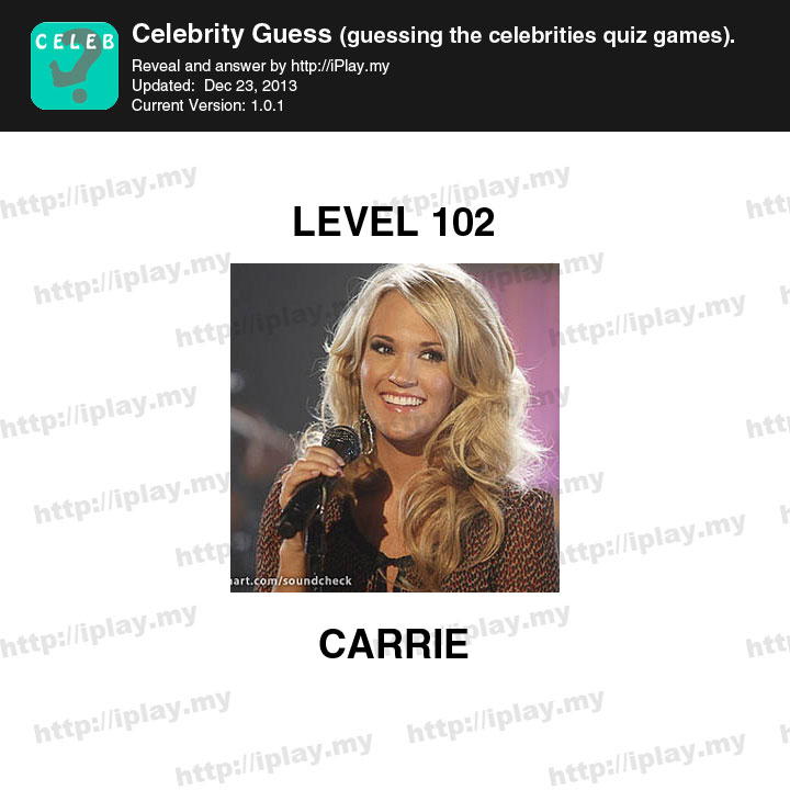 Celebrity Guess Level 102