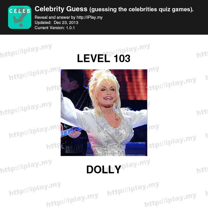 Celebrity Guess Level 103