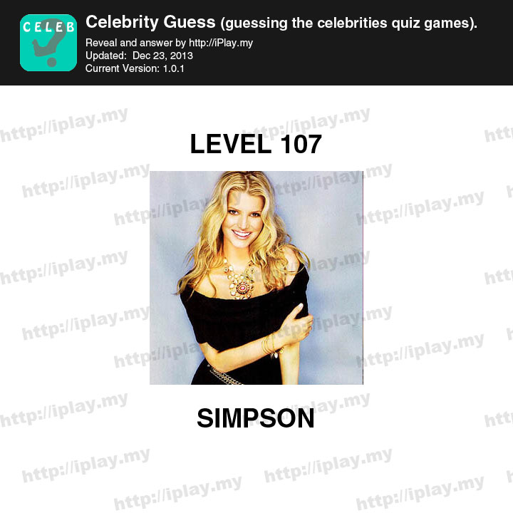 Celebrity Guess Level 107