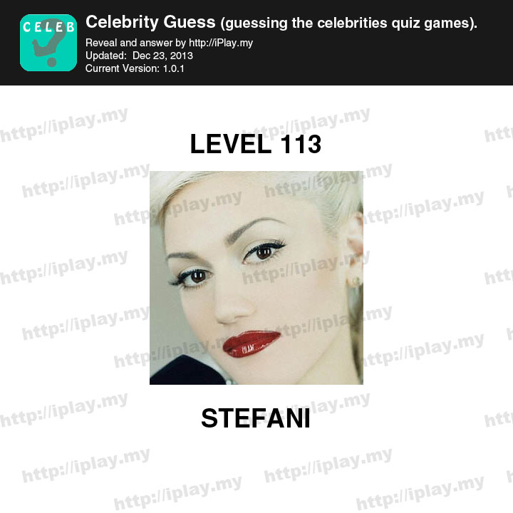 Celebrity Guess Level 113