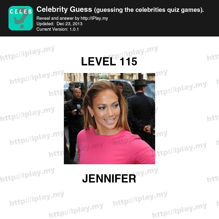 Celebrity Guess Level 115