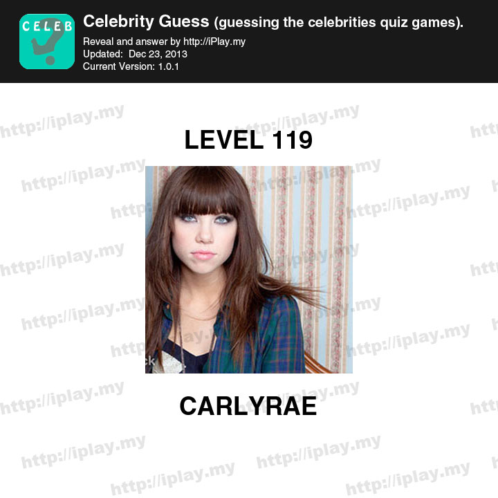 Celebrity Guess Level 119