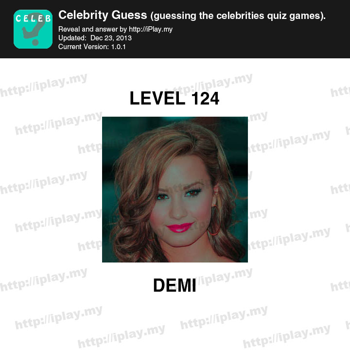 Celebrity Guess Level 124
