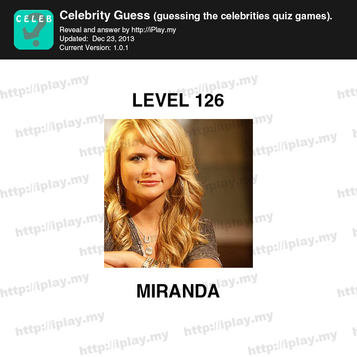 Celebrity Guess Level 126