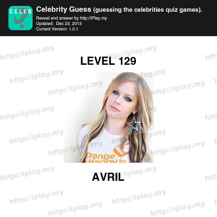 Celebrity Guess Level 129