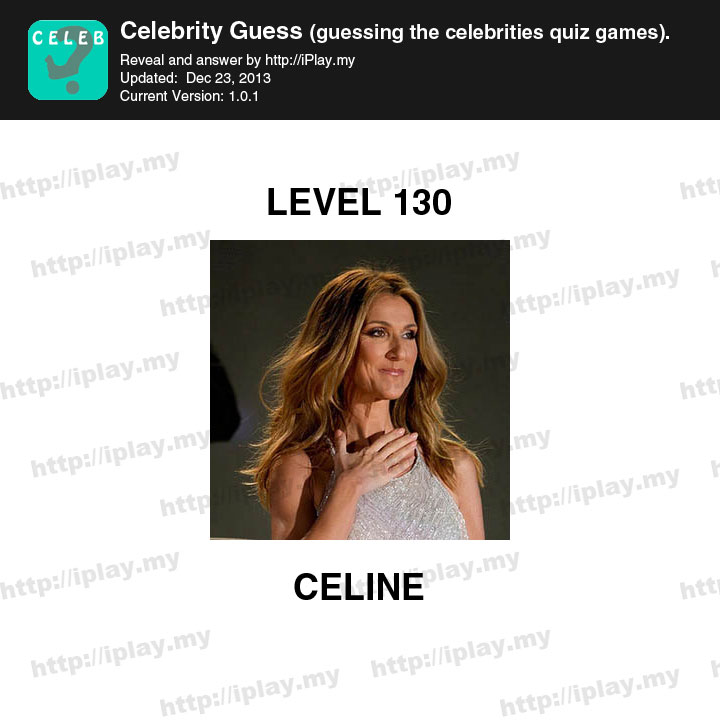 Celebrity Guess Level 130
