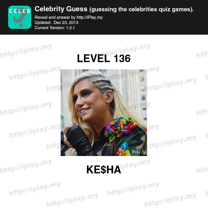 Celebrity Guess Level 136