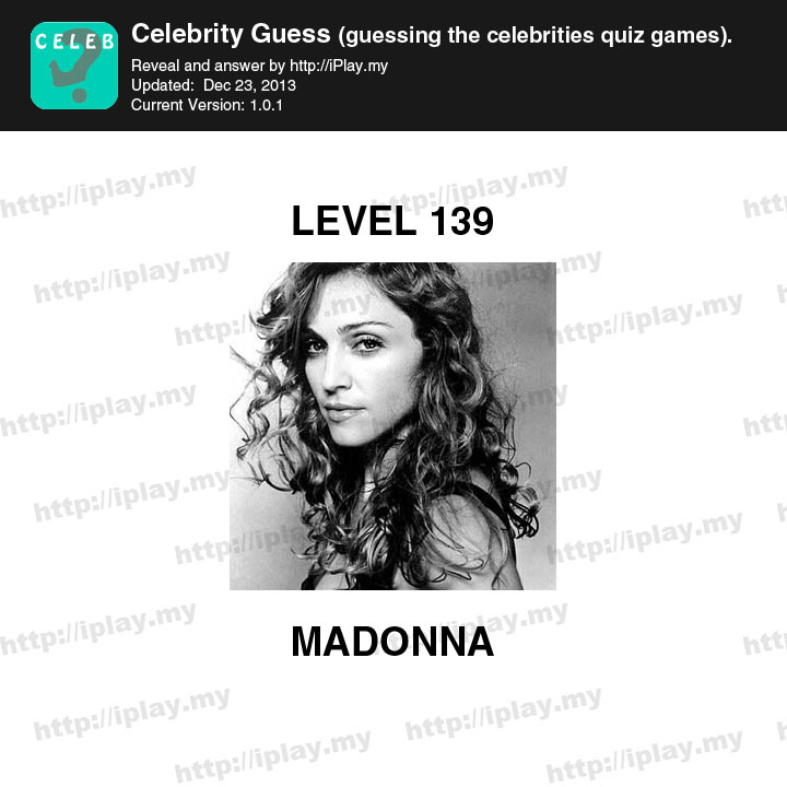 Celebrity Guess Level 139