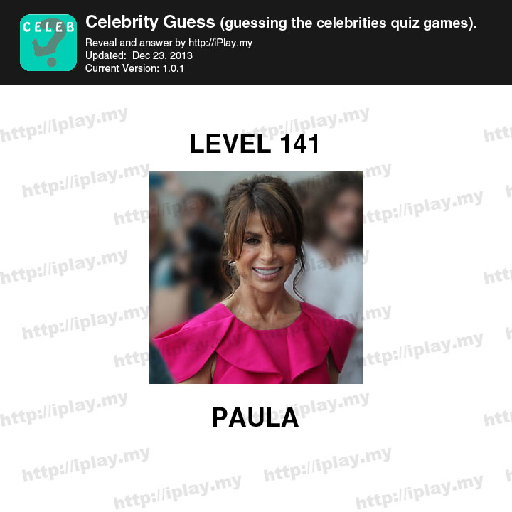 Celebrity Guess Level 141