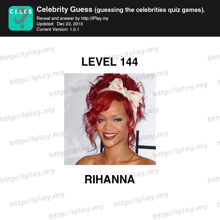 Celebrity Guess Level 144