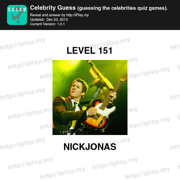 Celebrity Guess Level 151