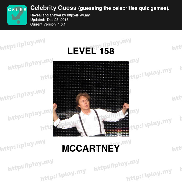 Celebrity Guess Level 158