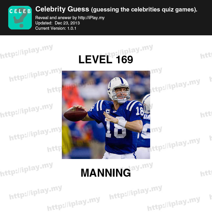 Celebrity Guess Level 169
