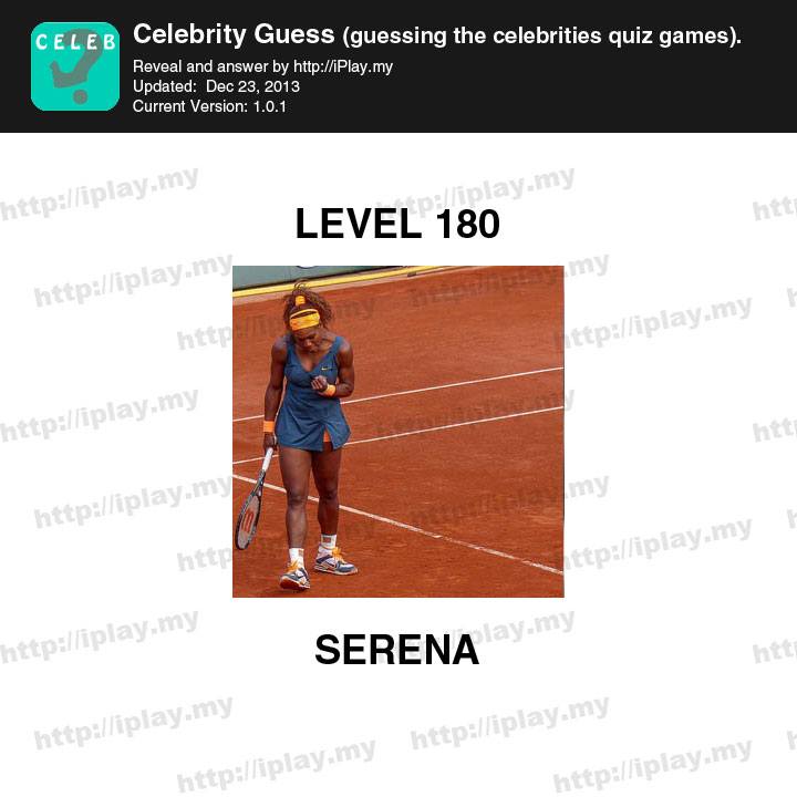 Celebrity Guess Level 180