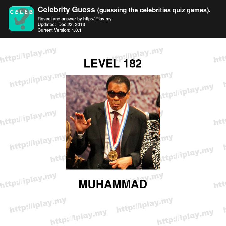 Celebrity Guess Level 182