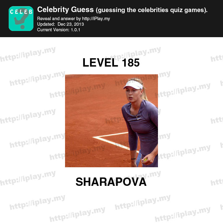 Celebrity Guess Level 185