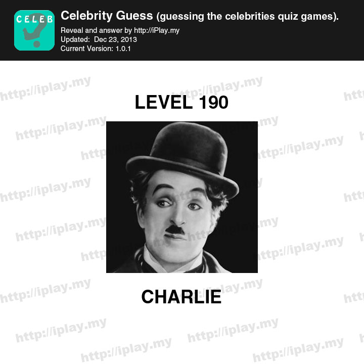 Celebrity Guess Level 190