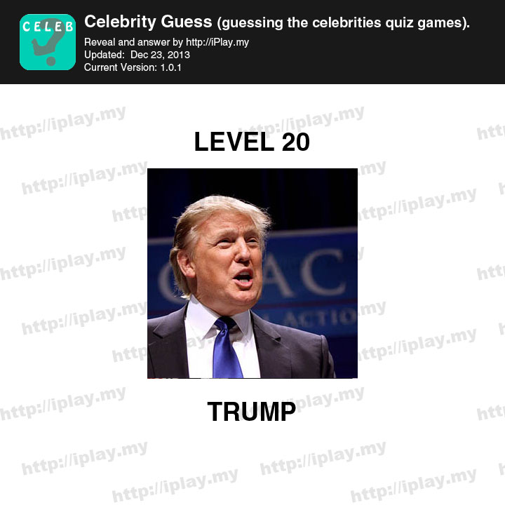 Celebrity Guess Level 20
