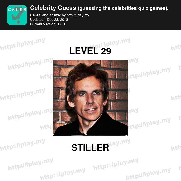 Celebrity Guess Level 29