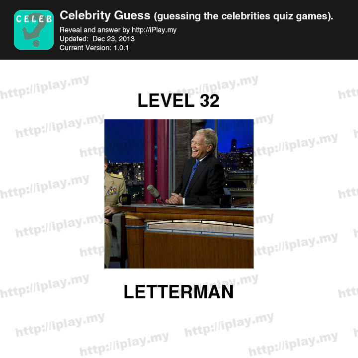 Celebrity Guess Level 32