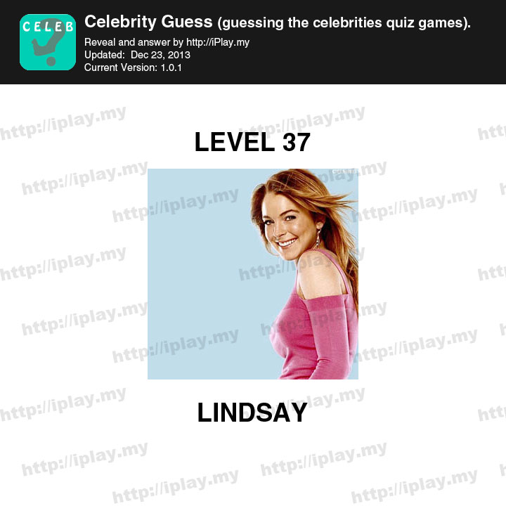 Celebrity Guess Level 37