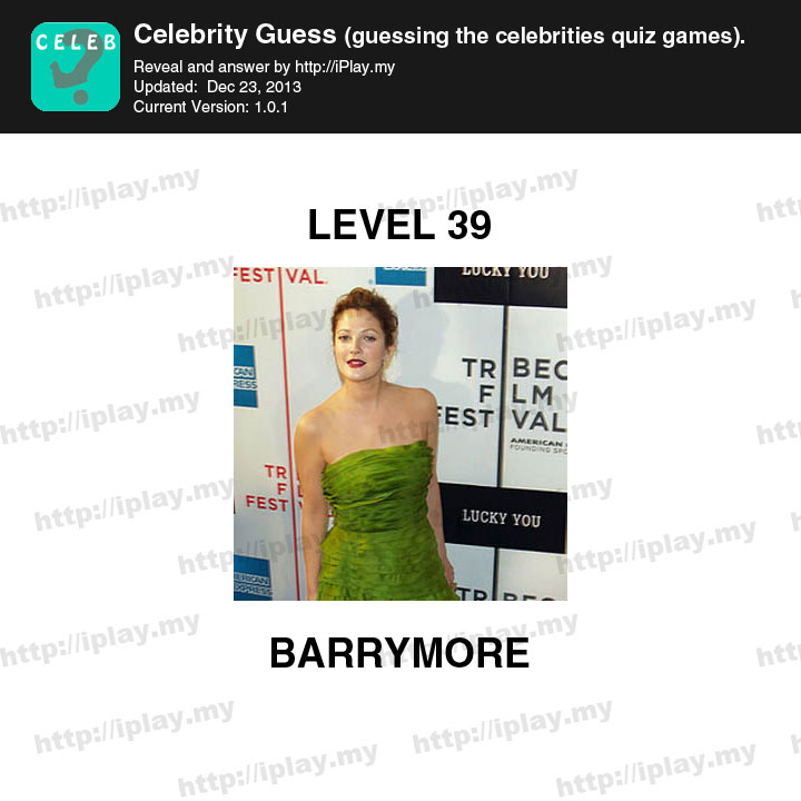 Celebrity Guess Level 39