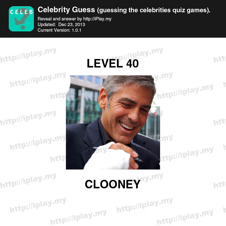 Celebrity Guess Level 40