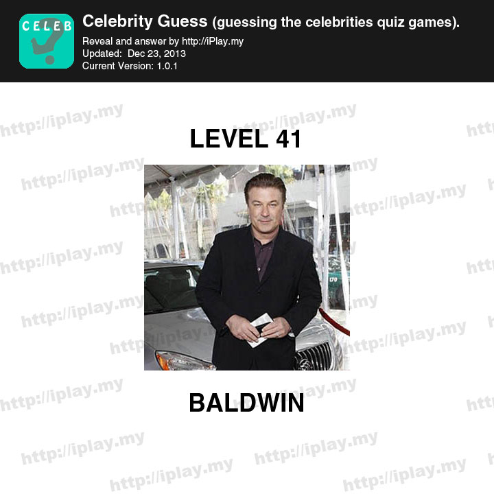 Celebrity Guess Level 41
