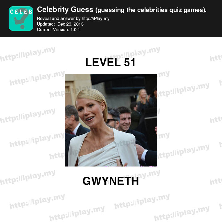 Celebrity Guess Level 51