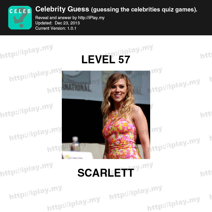 Celebrity Guess Level 57