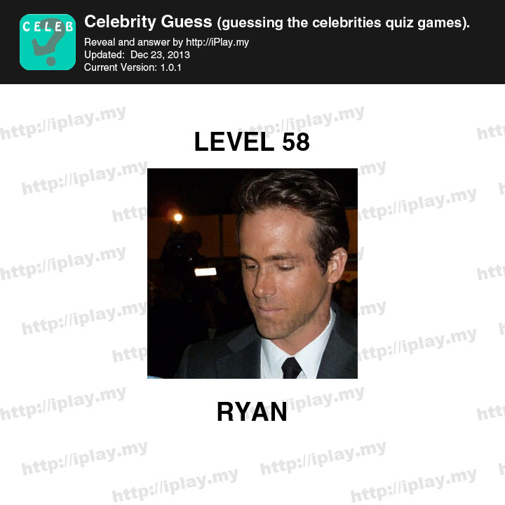 Celebrity Guess Level 58