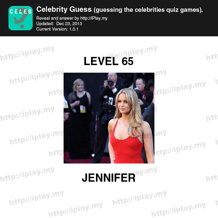 Celebrity Guess Level 65