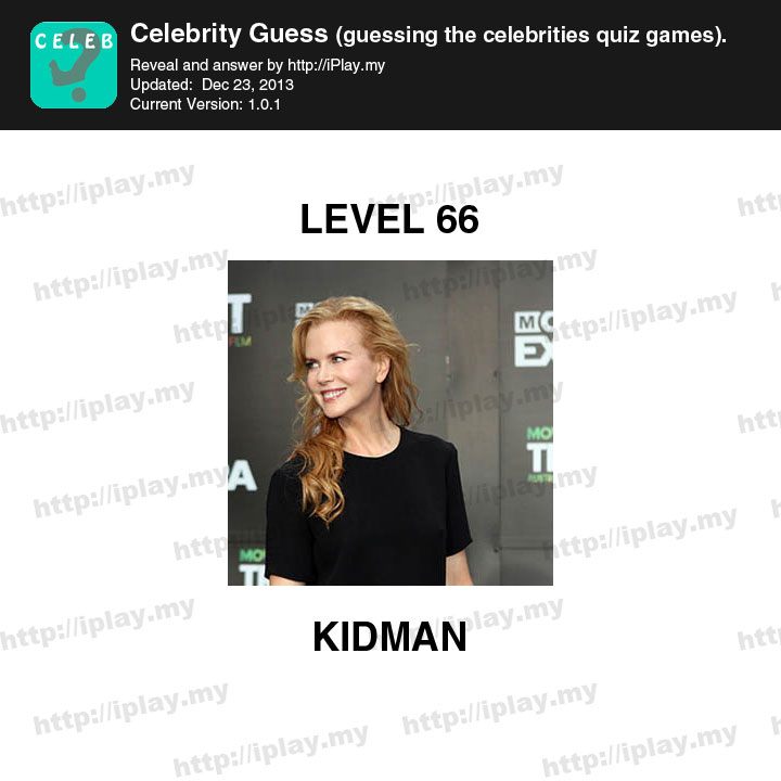 Celebrity Guess Level 66