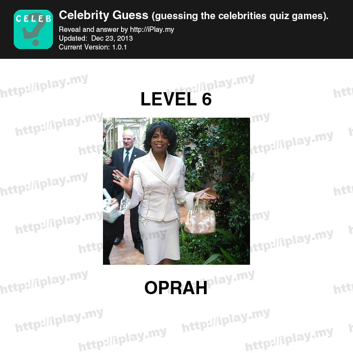 Celebrity Guess Level 6