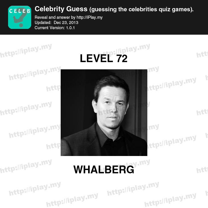 Celebrity Guess Level 72
