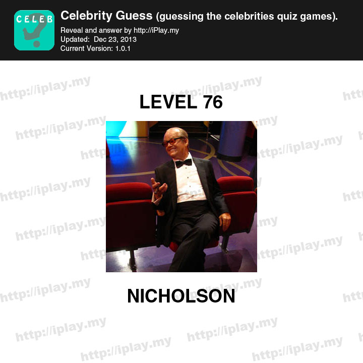 Celebrity Guess Level 76