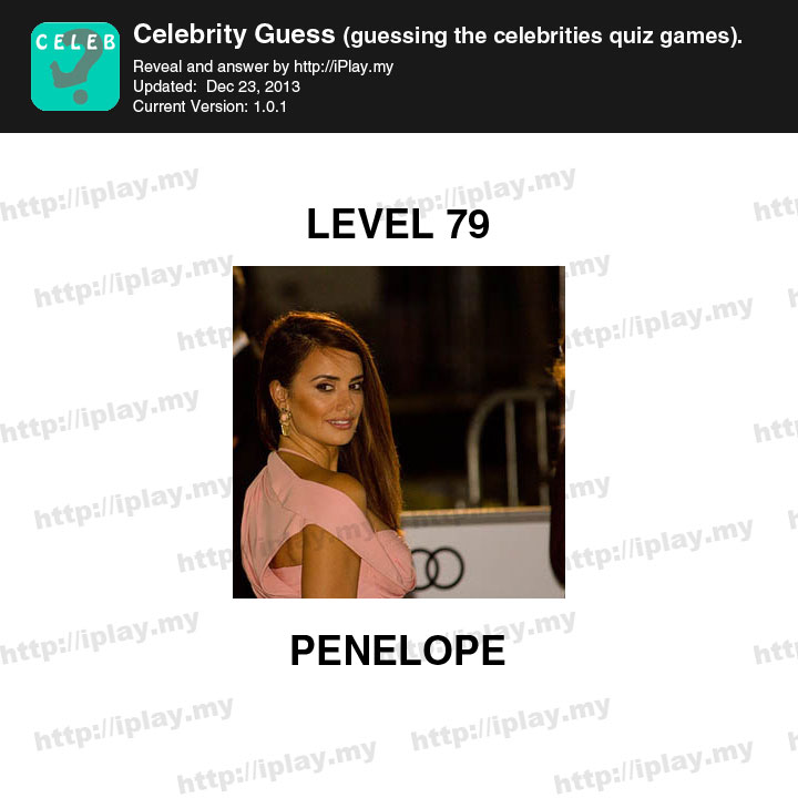 Celebrity Guess Level 79