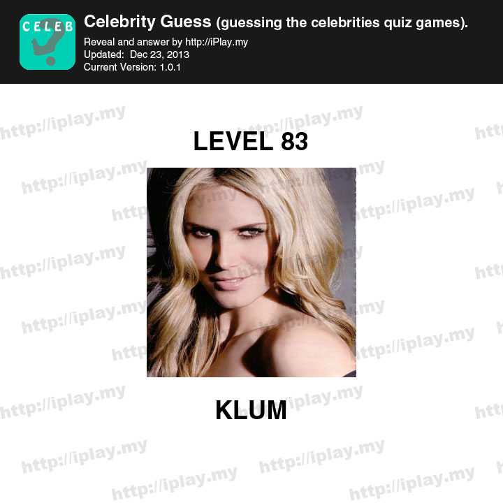 Celebrity Guess Level 83