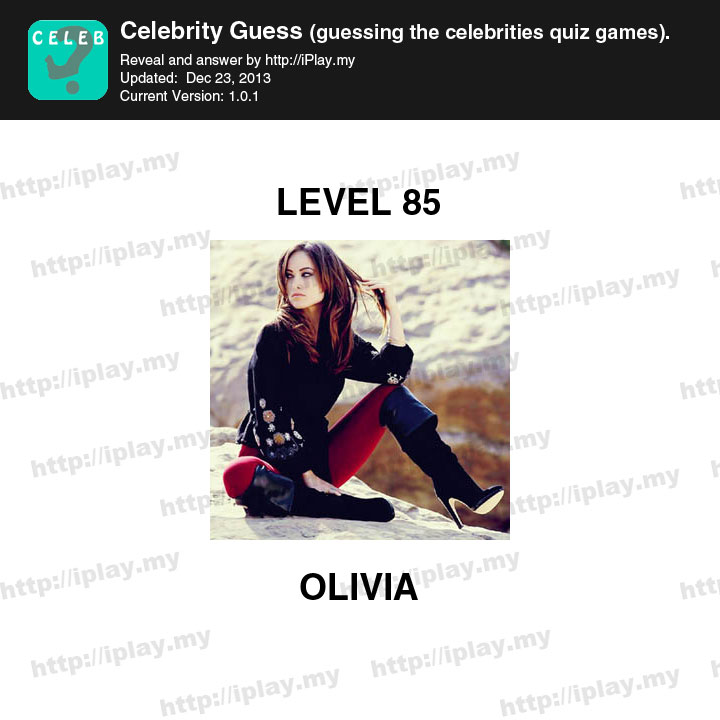 Celebrity Guess Level 85