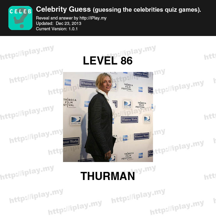 Celebrity Guess Level 86