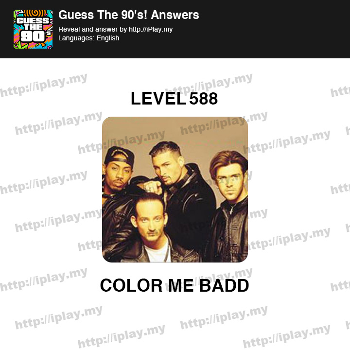 Guess The 90s Level 588
