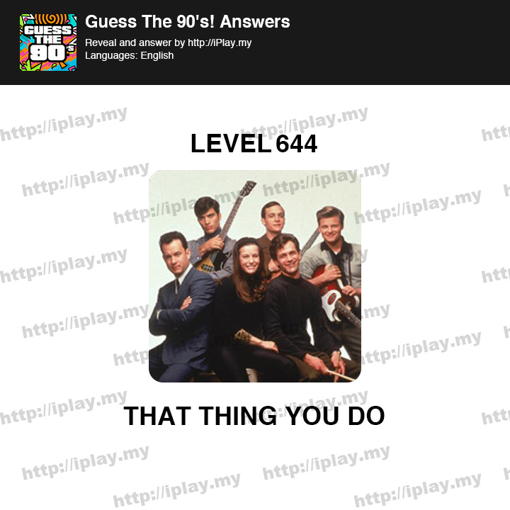 Guess The 90s Level 644