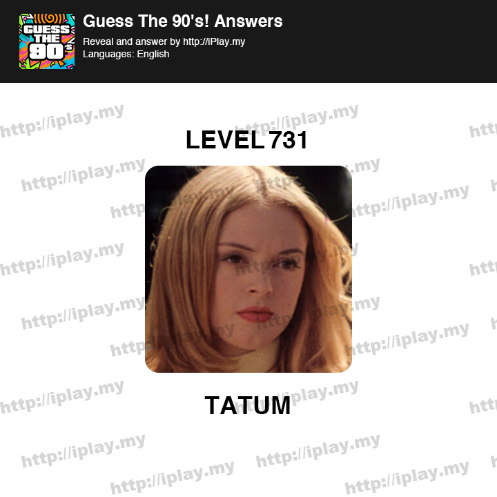 Guess The 90s Level 731
