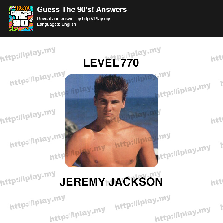 Guess The 90s Level 770