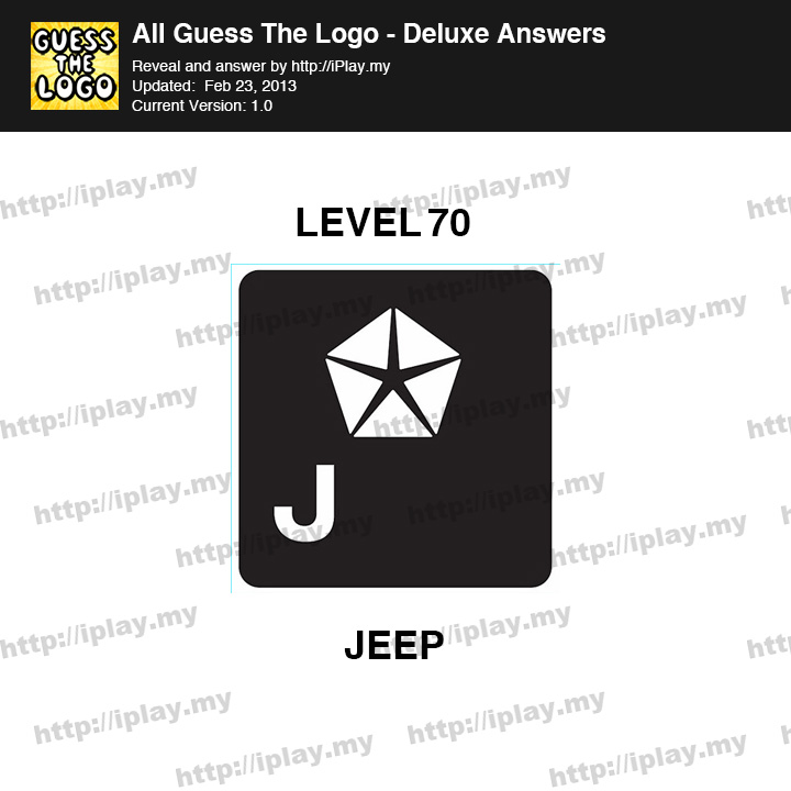 Guess Logo Deluxe Level 70