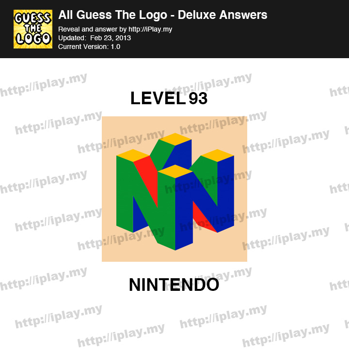 Guess Logo Deluxe Level 93