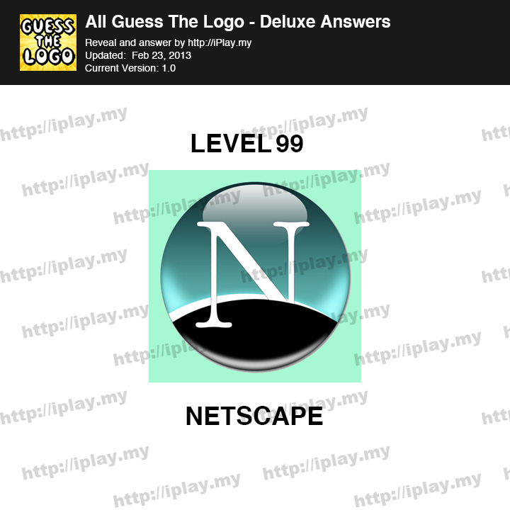 Guess Logo Deluxe Level 99