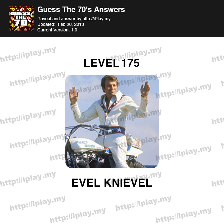 Guess the 70's Level 175